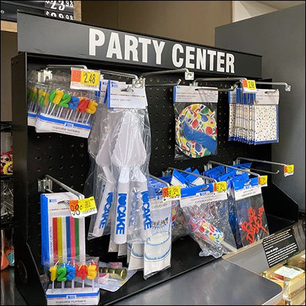 Counter-Top Pegboard Party Center