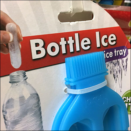 Bottle Ice-Cube-Tray Strip Merchandiser