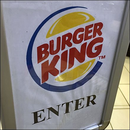 Burger-King Queue Enter Here Sign