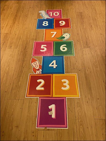 In-Store Hopscotch Floor Graphic Upgrade