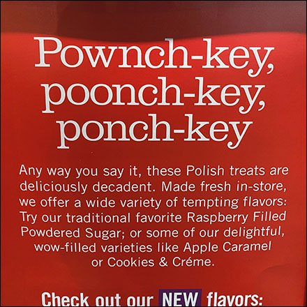 Polish Paczki Defined Promo Sign