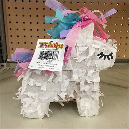 Miniature Piñata Country-of-Origin Label