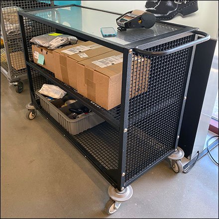 Nordstrom Rack Glass-Top Transport Cart