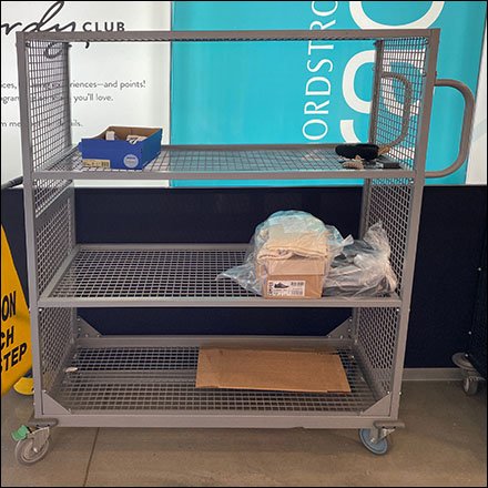 Nordstrom-Rack Open-Wire Transport Cart