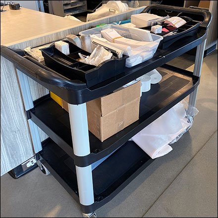 Nordstrom-Rack Plastic Price-Labeling Cart