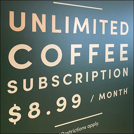 Panera Bread Unlimited Coffee Subscription Banner