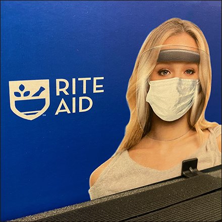 Covid Face-Shield Triangular Display