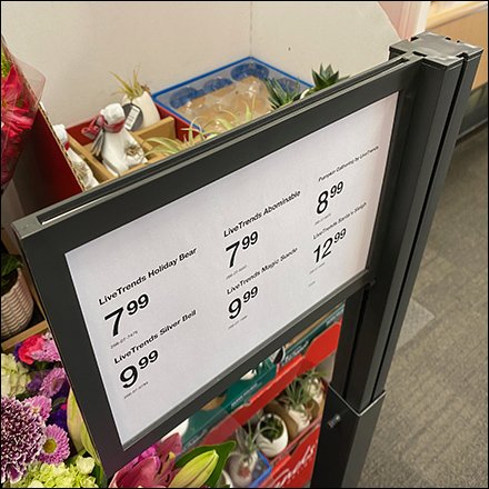 Ambidextrous Floral Flag-Staff Sign