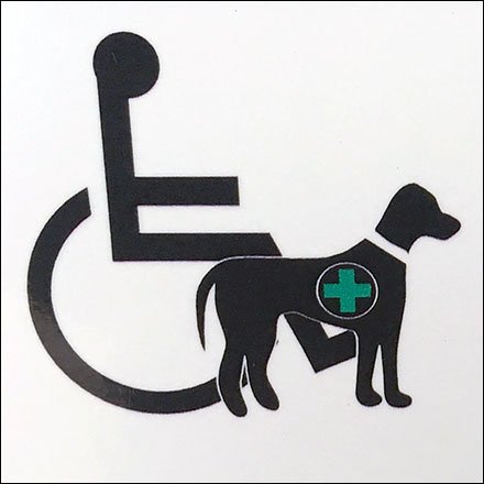 Trained Service Animals Only Welcome Sign
