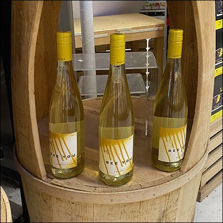 Bee-You Riesling Cutout Barrel Display