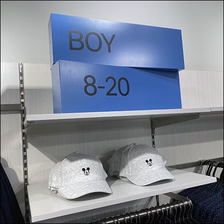 H+M Boy's Sizes Dimensional Sign