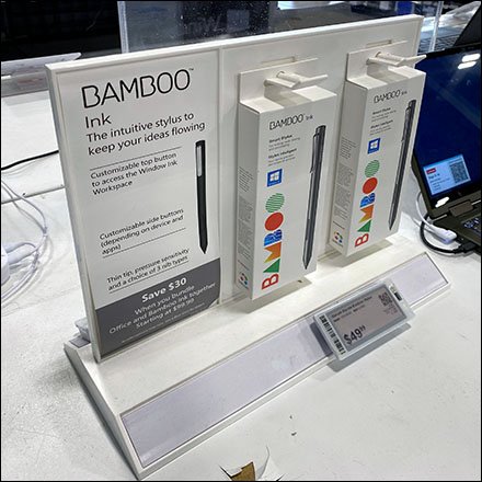 Bamboo Stylus Countertop Display