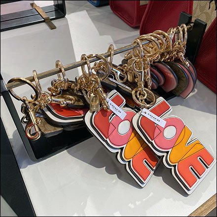 Coach Love-Branded Keychain Hitching Post
