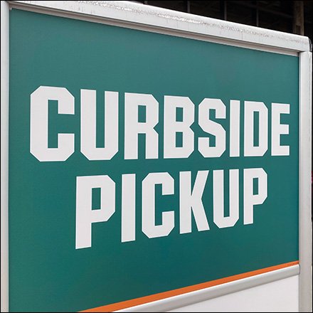 Field-&-Stream Curbside-Pickup Parking Designation Sign