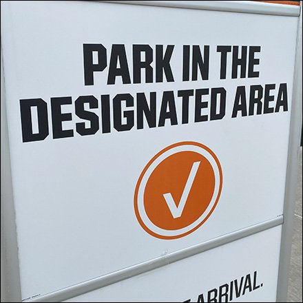 Field-&-Stream Curbside-Pickup Parking Designation Sign