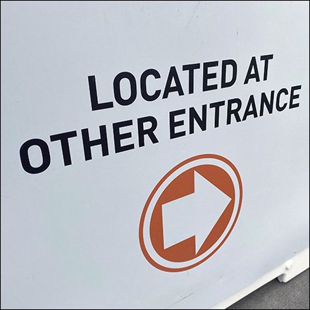 Field-&-Stream Order-Pickup Alternate Entrance Sign