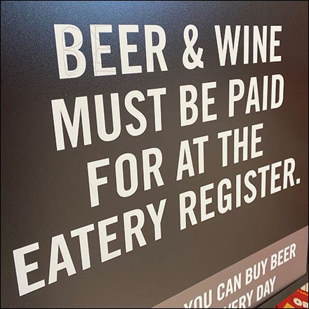 Beer and Wine Eatery Sign