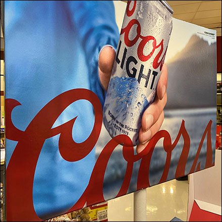 Coors-Light Carry-Out Case Stacked Display