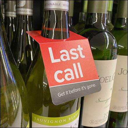 Last-Call Wine Bottle Inline Tag