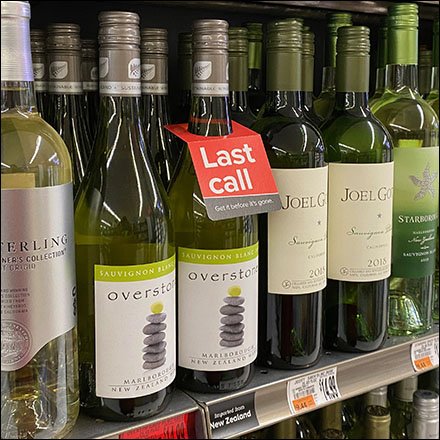 Last-Call Wine Bottle Inline Tag