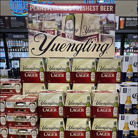 Yuengling Freshest-Beer Inline Stack Display