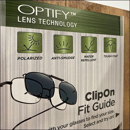 Optify Clip-On Sunglass Guide Poster