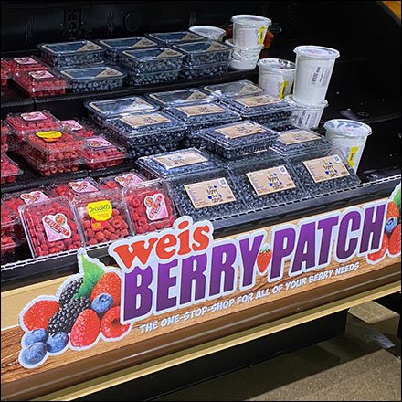 Weis Berry Patch Cascading Display