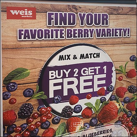 Find-Your-Favorite-Berry Freestanding Sign