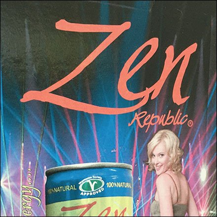Zen Risqué Cooler Door Decal Branding