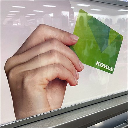 Kohl's Dual J-Hook Gift-Card Display
