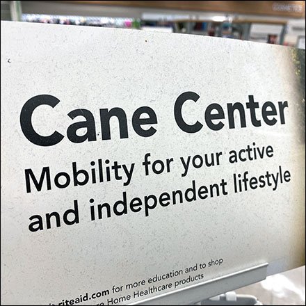 Cane-Center Spinner Rack Display