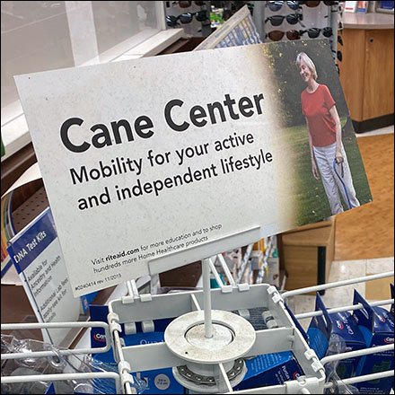 Cane-Center Spinner Rack Display