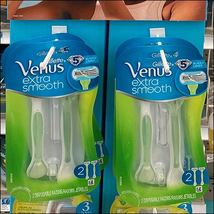 Venus Razor Corrugated Display-Hook