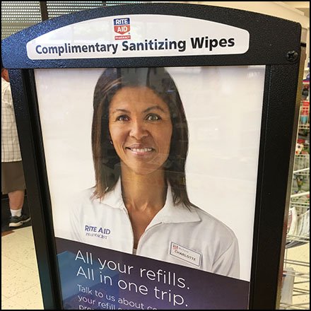 Stage-Presence Sanitizing Wipes Display