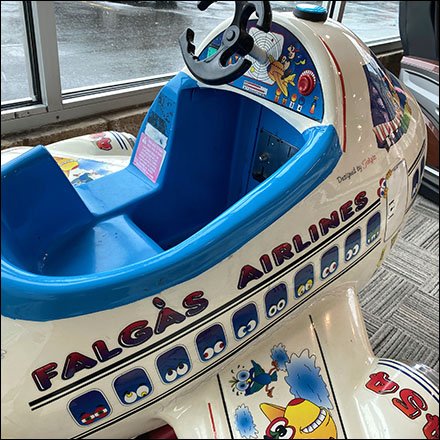 Coin-Operated Kiddie Airplane Ride