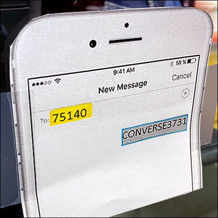 Converse Discount Window-Cling Promotion