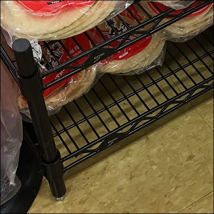 Low-Profile Lavash Flatbread Dunnage Rack