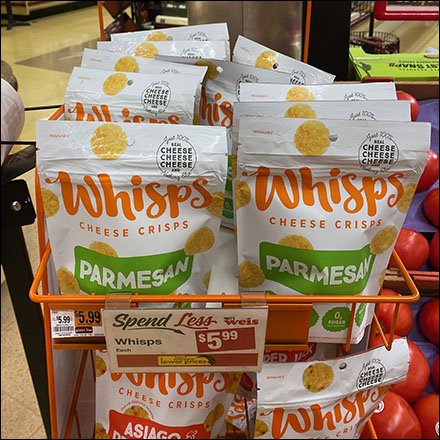 Whisps Cheese Crisps Custom Rack