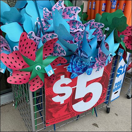 Sidewalk Pinwheel Promotion Par Excellence