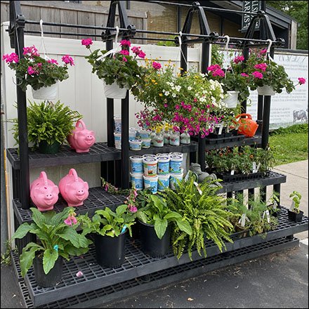 Hillside Floral Bench Dunnage Rack Display Revisited Feature