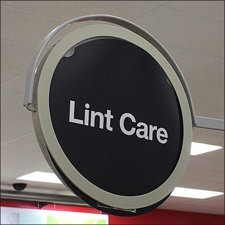 Inline Lint-Care Category Management Sign