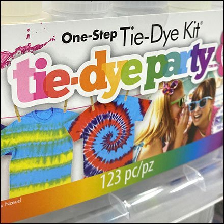 Michaels Tie-Dye-Party Inline Island Display