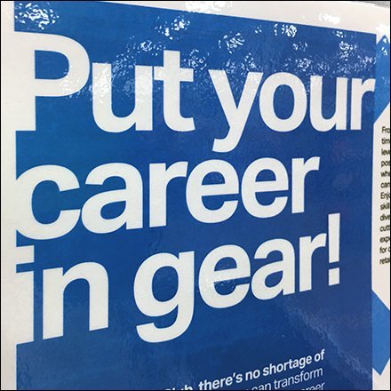 Put-Your-Career-In-Gear Hiring Poster