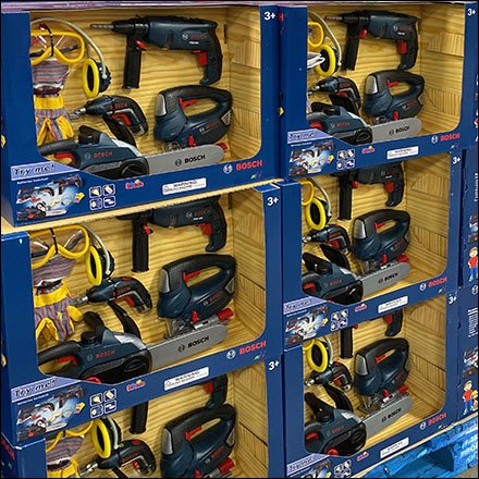 Bosch Toy Powertool Display Pallet