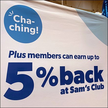 Credit Card Cash-Back Fabric Banner