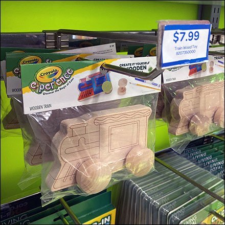 Create-It-Yourself Color-In Wooden Train