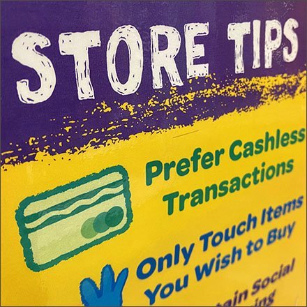Crayola Gift Shop Store Tips Sign