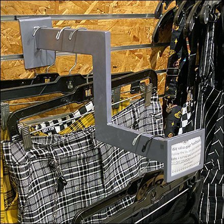 Hot Topic Drop-Arm Apparel Slatwall Faceout