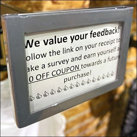 Hot Topic Faceout Label Holder Survey