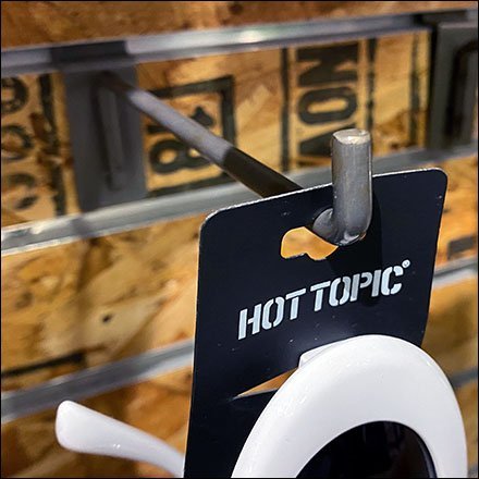 Hot Topic Branded Sunglass Slatwall Hooks